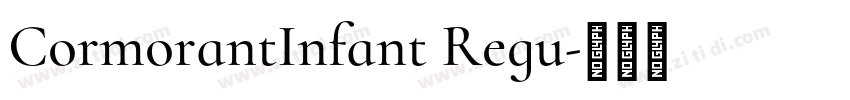 CormorantInfant Regu字体转换